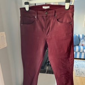 Good American Coated Skinny Jeans size 12/31.